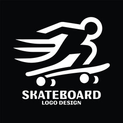 Skateboard Vector Logo Design