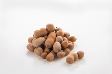 Tamarind on a white background