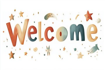 Welcome for the children's room. Cute monster.