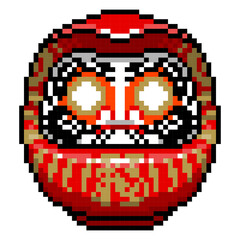 だるまのピクセルアート