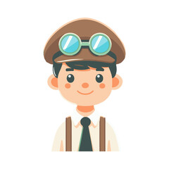 
illustration design of a pilot