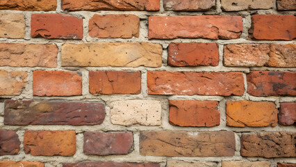 Obraz premium A closeup of an old brick wall with a rough and textured surface
