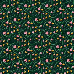 Seamless Christmas Icon Pattern Design with Holiday Silhouettes &ndash; Reindeer, Santa Claus, Snowflakes, Trees, and Festive Symbols on Transparent Background for Wrapping Paper, Fabric, and Digital Projec