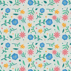 Modern Seamless Colorful Geometric Pattern with Vibrant Abstract Shapes &ndash; Trendy Repeating Background for Textile, Wallpaper, Wrapping, and Digital Design