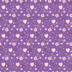 Seamless Floral Pattern with Pink Roses, Green Leaves and White Flowers on Dark Green Background Elegant Botanical Vintage Style for Fabric, Wallpaper, Gift Wrap, and Textile Design