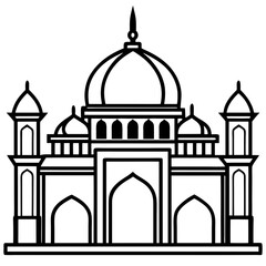 taj mahal vector