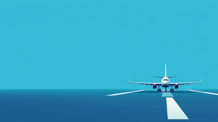 Airplane path to the sky
