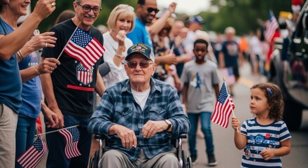 Community celebrates and honors veterans in a lively and heartwarming parade