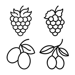 set of fruits
