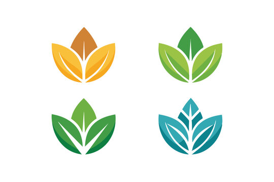 Nature Inspired Leaf Logos Versatile Designs for Eco-Friendly Brands