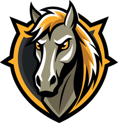 Horse Head Vector Logo – Animal Mascot Illustration