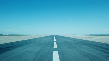 Fototapeta premium The plane's path to the sky