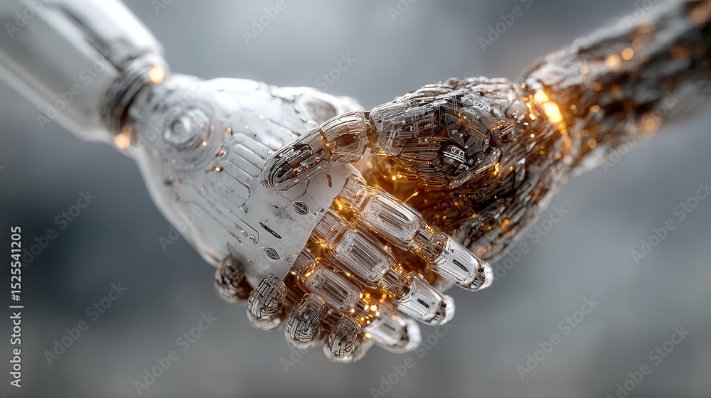 Poster cms: collaboration, hands of robot and human touch content management system of global networking, s