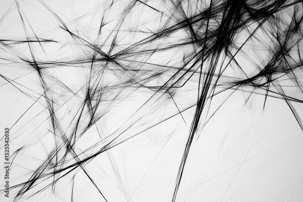 Aufkleber abstract modern wire displacement background animation with dynamic lines in monochrome tones, abstr