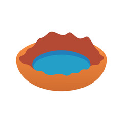 Obraz premium background scenery flat color design