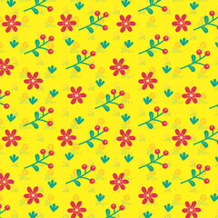 Modern Colorful Pattern with Seamless Abstract Shapes and Bold Vibrant Colors &ndash; Trendy Repeating Design for Textiles, Wallpapers, and Digital Backgrounds