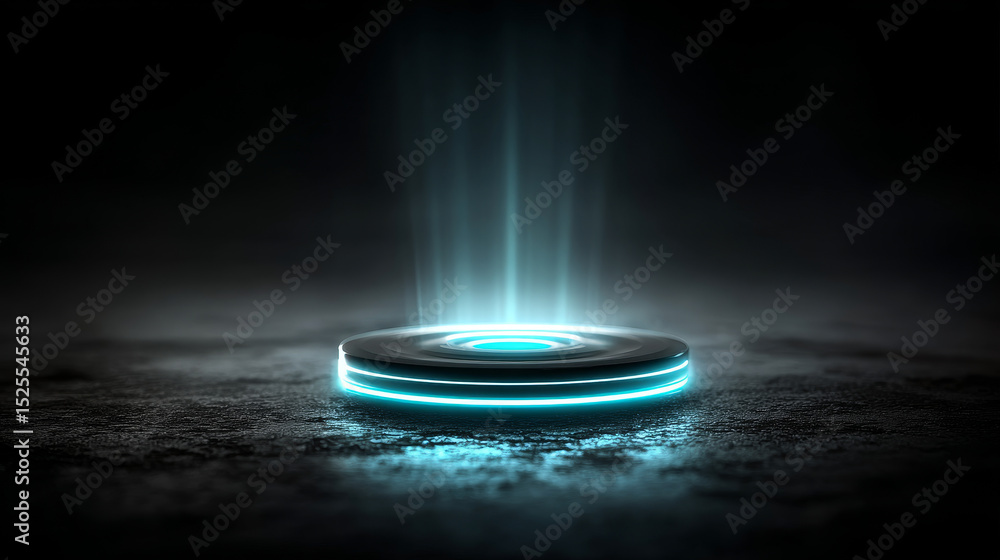 Aufkleber 3d wifi wave light effect. abstract scan radar sensor sound signal technology digital sign. transpar