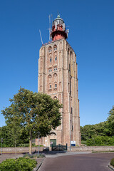 tall lighthouse of Westkapelle, Netherlands