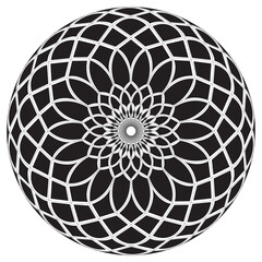 Creative mandala pattern texture vector graphics, ethnic style background