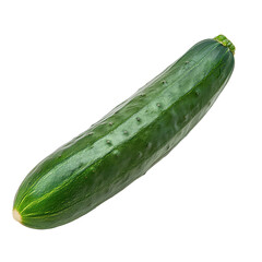 Fresh cucumber isolated on a Transparent background perfect for culinary presentations and healthy recipes, cucumber isolated, isolated on PNG background single