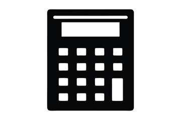 calculator isolated on white background