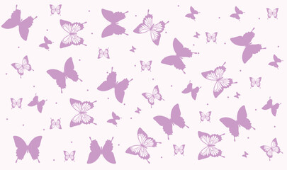 butterfly pattern background, girly print, spring background 