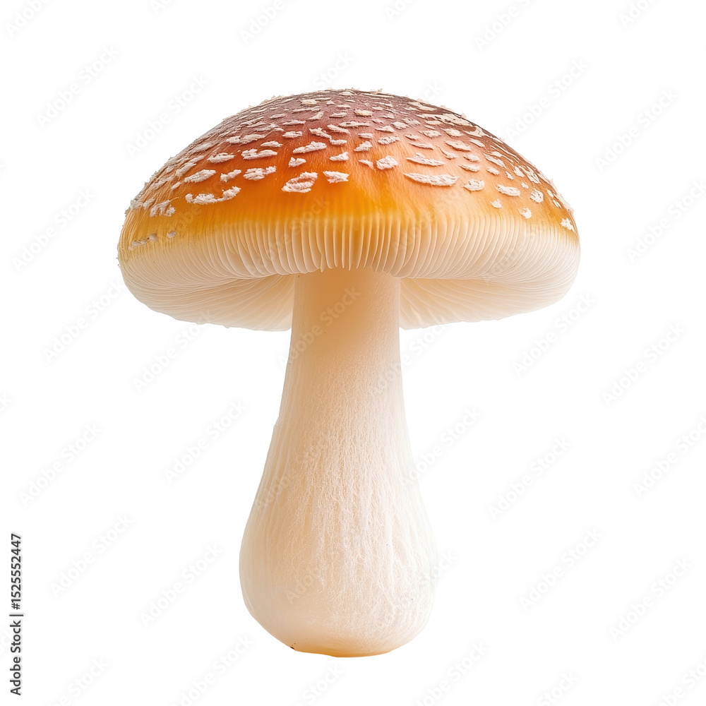 Poster jelly mushroom isolated on a transparent background showcasing its unique texture and shape, jelly m