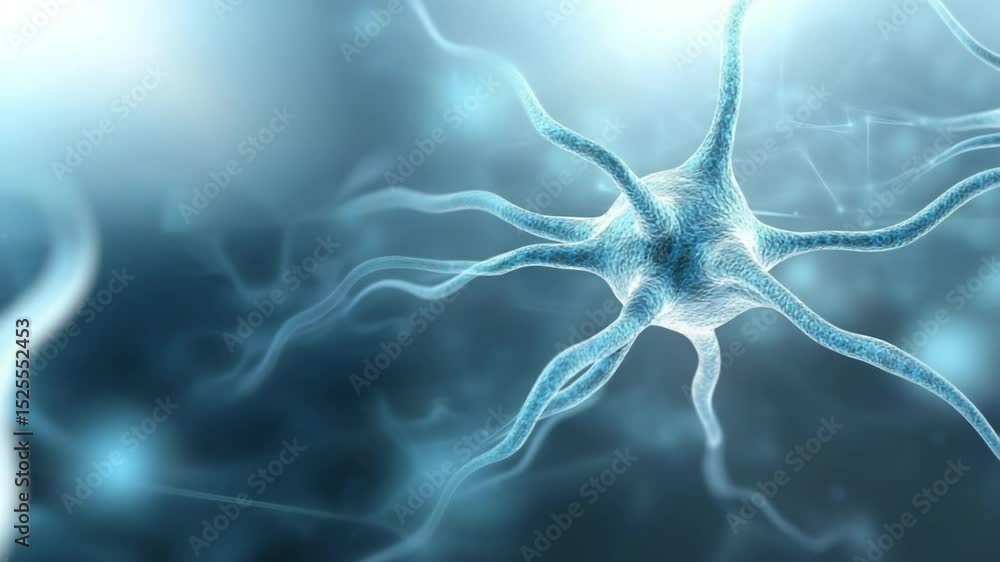 Poster neuron network: a visually stunning representation of a neuron, showcasing the intricate beauty of t