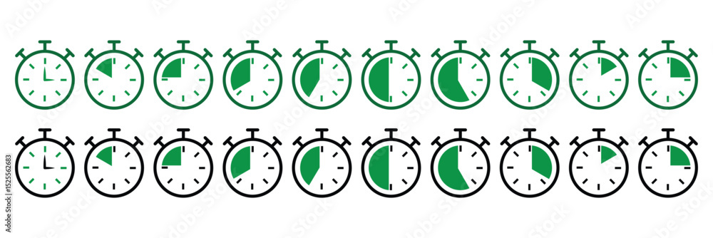 Poster stopwatch icon. time and clock icons set, stopwatch, timer symbol. countdown timer symbol icon set. 