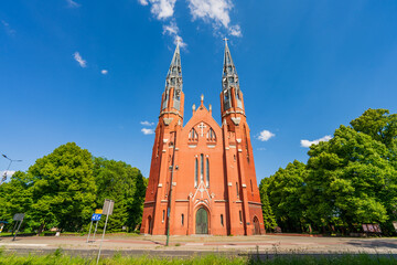 Saint Thomas church in Sosnowiec, city in Upper Silesia (Gorny Slask) region of Poland