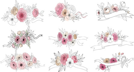 Floral Banners Collection © Hesham