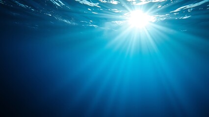 abstract blue background with rays