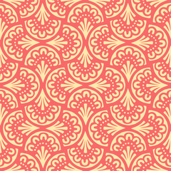 Vector seamless hand drawn pattern, fish scale print. Beautiful asian style design for textile, backgrounds, wallpaper, wrapping paper.