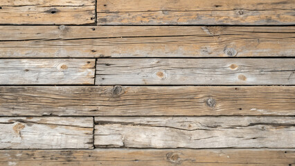 Naklejka premium Old weathered wooden planks create a rustic textured background