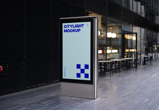 Single Citylight PSD Mockup