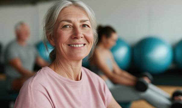 senior woman exercising