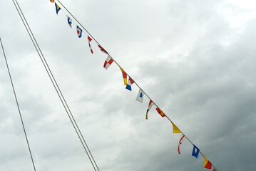 plage &agrave; Saint-Malo - Drapeaux et fanions
