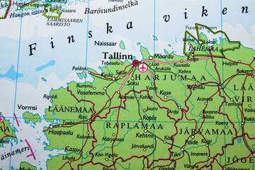 North Denmark Skagen and surrounding area map.