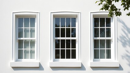 Fototapeta premium old window with shutters on the wall