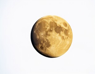 Naklejka premium crescent moon isolated on white background high resolution