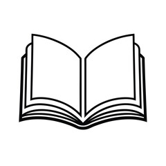 open book illustration for education and learning