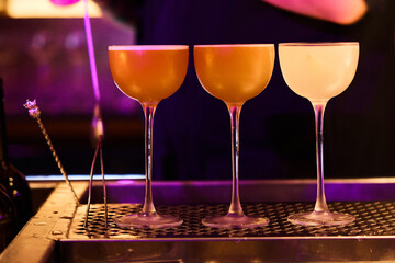 Bartender Serving Cocktail in Elegant Atmosphere