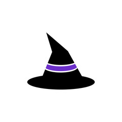 Fototapeta premium Spooky Witch Hat Illustration Halloween Design Element
