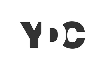 YDC logo design. Initial letter Y D C bold font style for tech startups, consulting, corporate branding. Creative company name, headlines typography identity, trendy logotype.
