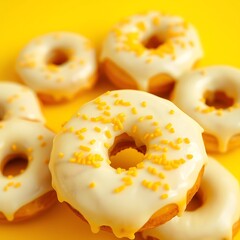 doughnuts with icing sugar