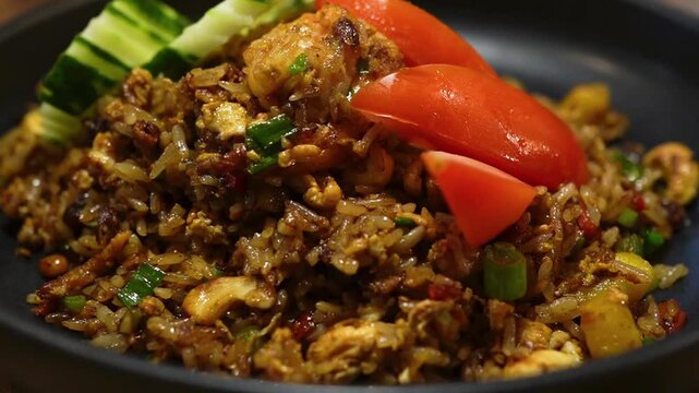 Kao Plao , fragrant Thai steamed rice,  Thai cuisine 