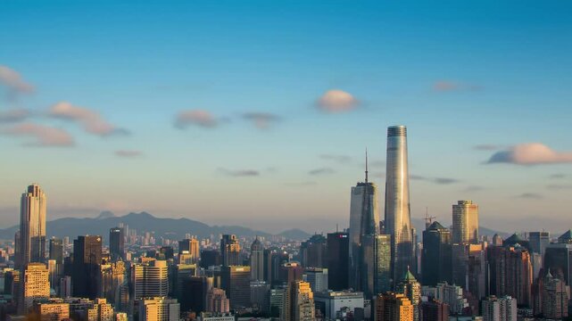 Cityscape modern buildings highrise architecture