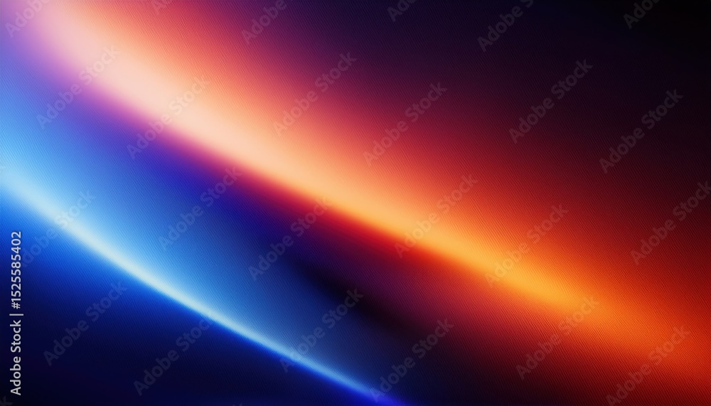 Poster vivid abstract light streak wallpaper with smooth gradient of electric blue and fiery orange on textured diagonal background for modern web design, digital branding, or print surface layout

