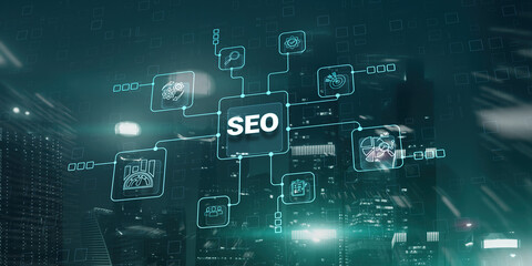 SEO Search Engine Optimization Marketing Ranking Business Technology Concept