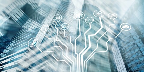 Business structures. Strategic Collaboration. Technology concept